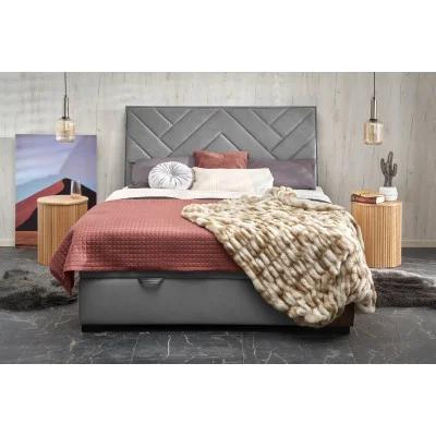 Bed CONTINENTAL 160, GRAY